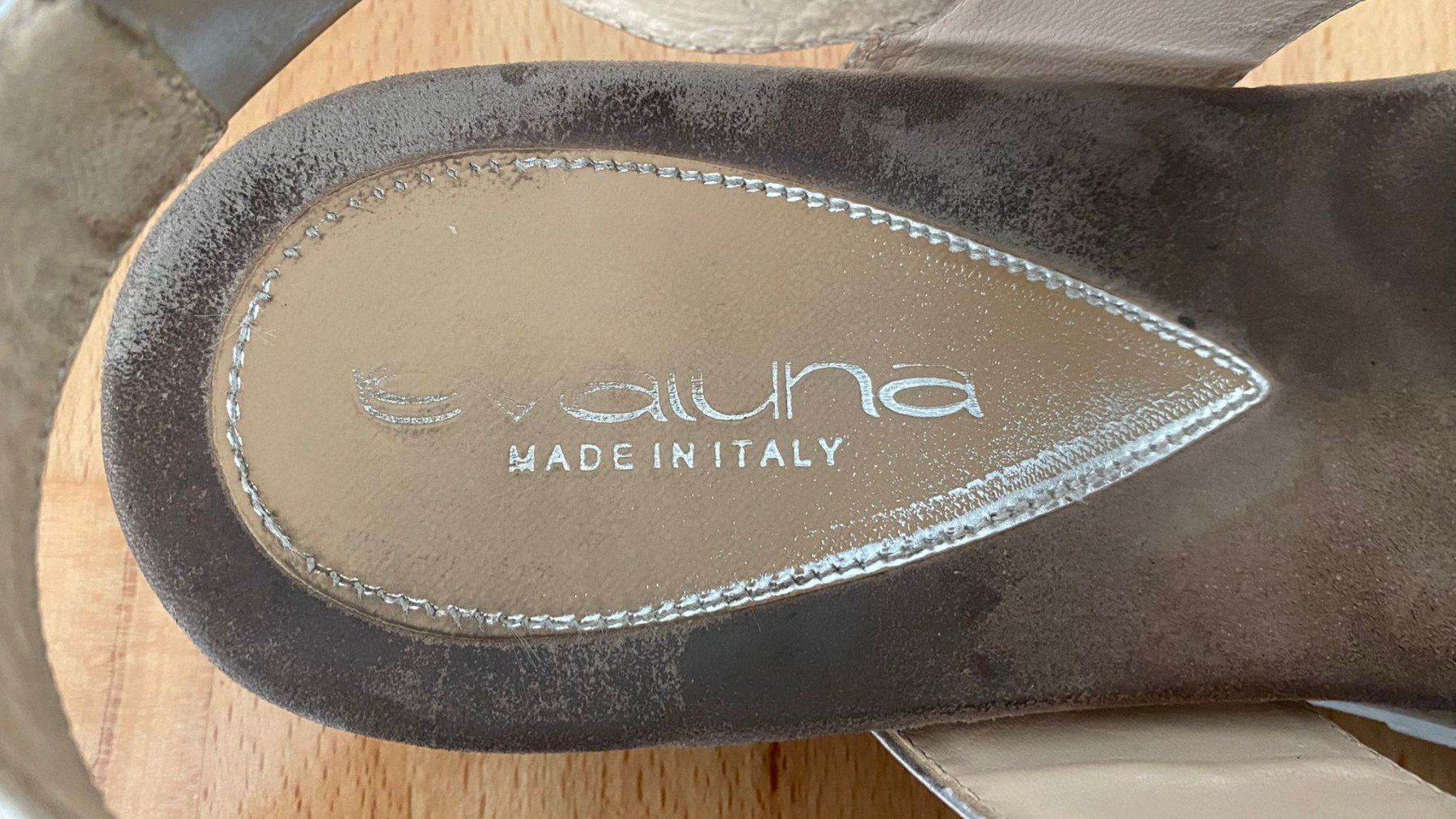 Damenschuhe: Schuhe Sandalen Evaluna Gr. 41 silber – Gebraucht aus Winterthur von Secondhand-Family 5