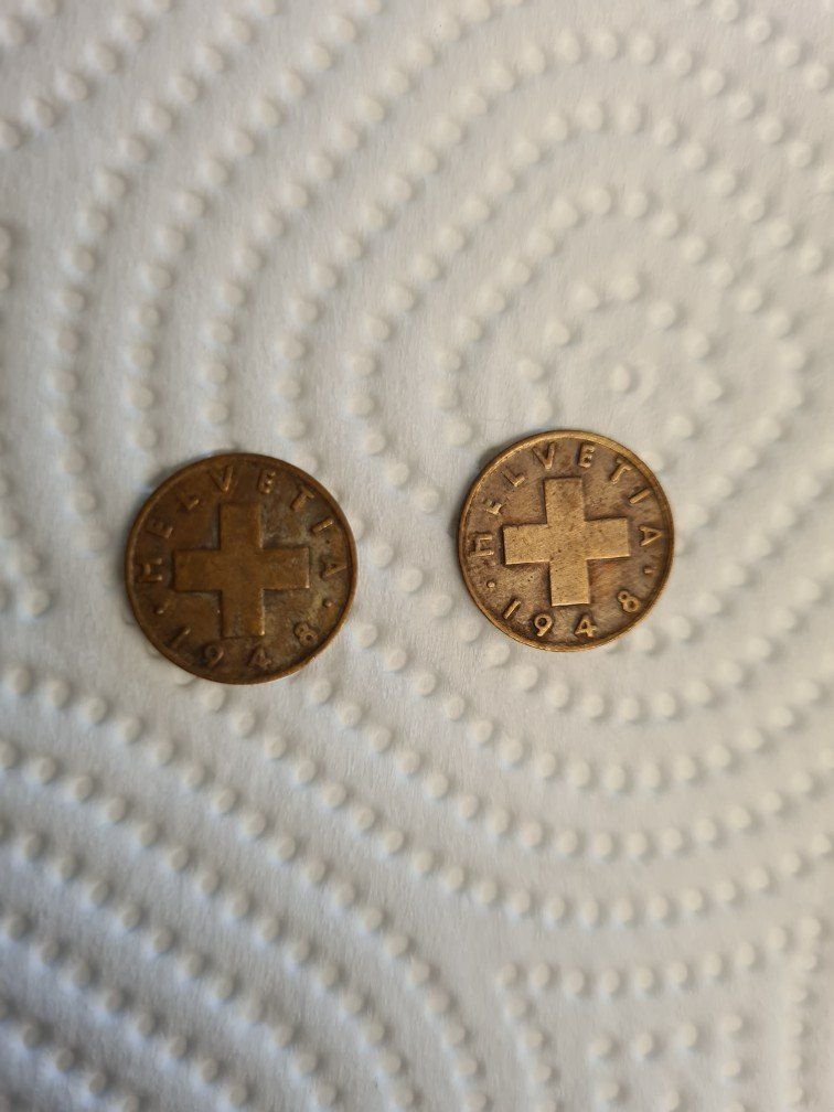 Tutti le monete: 2x 1 Räppler 1948 – Usato da Zell LU venduto da Jamaila