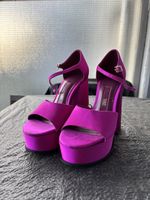 Pinke ZARA Plateau Sandalen, Grösse 36