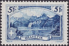 1928, Nr.178 (Rütli), 5 Fr.-Wert ungebraucht * , Kat: 210.-