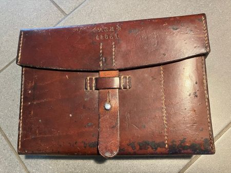 Ledertasche  ASM +48651+ Militär 41 gebraucht (ohne Riemen!)