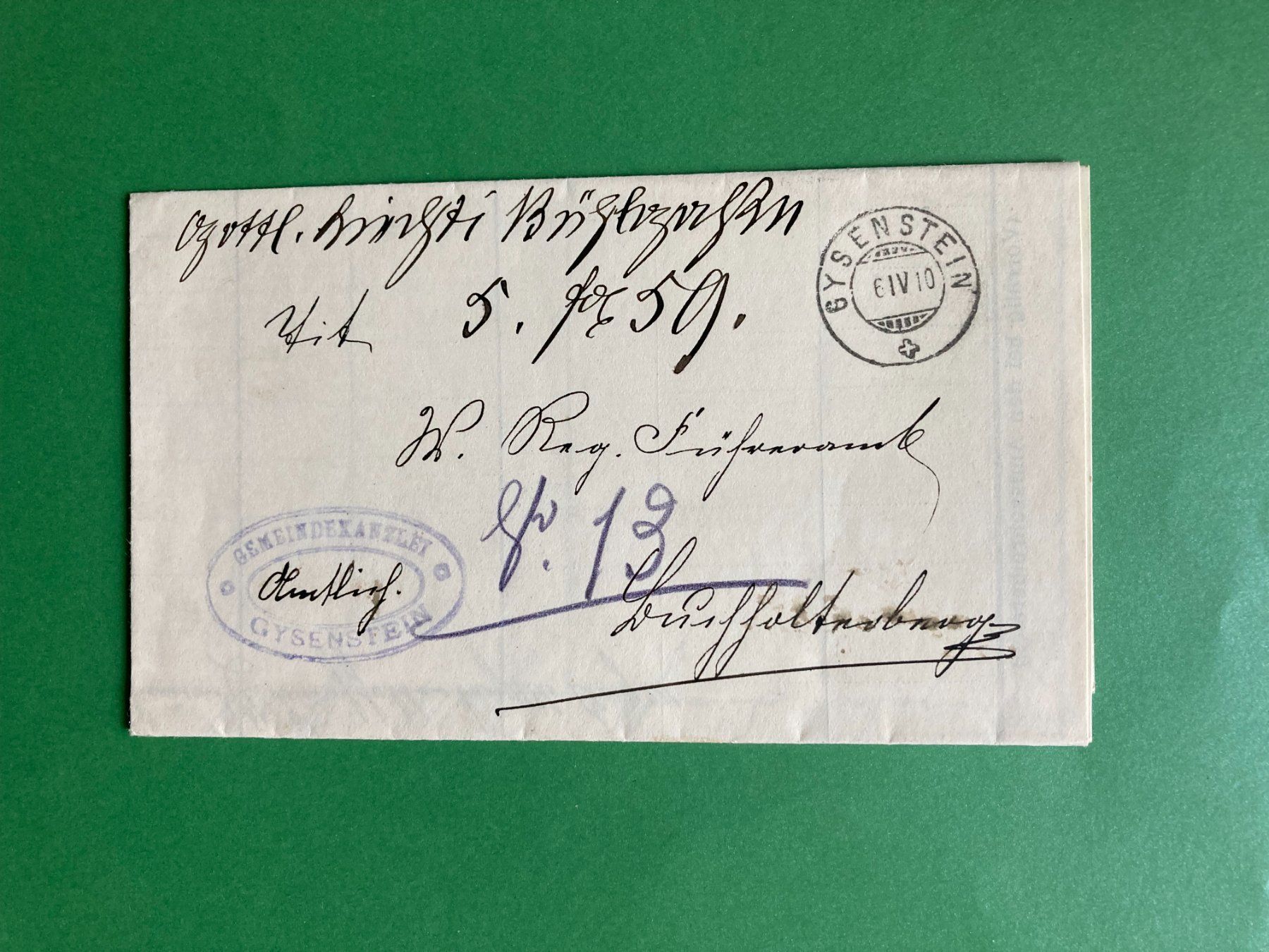 Tutti i francobolli: Brief mit Einschreibungs-Anzeige – Usato da Bern venduto da Mauch1