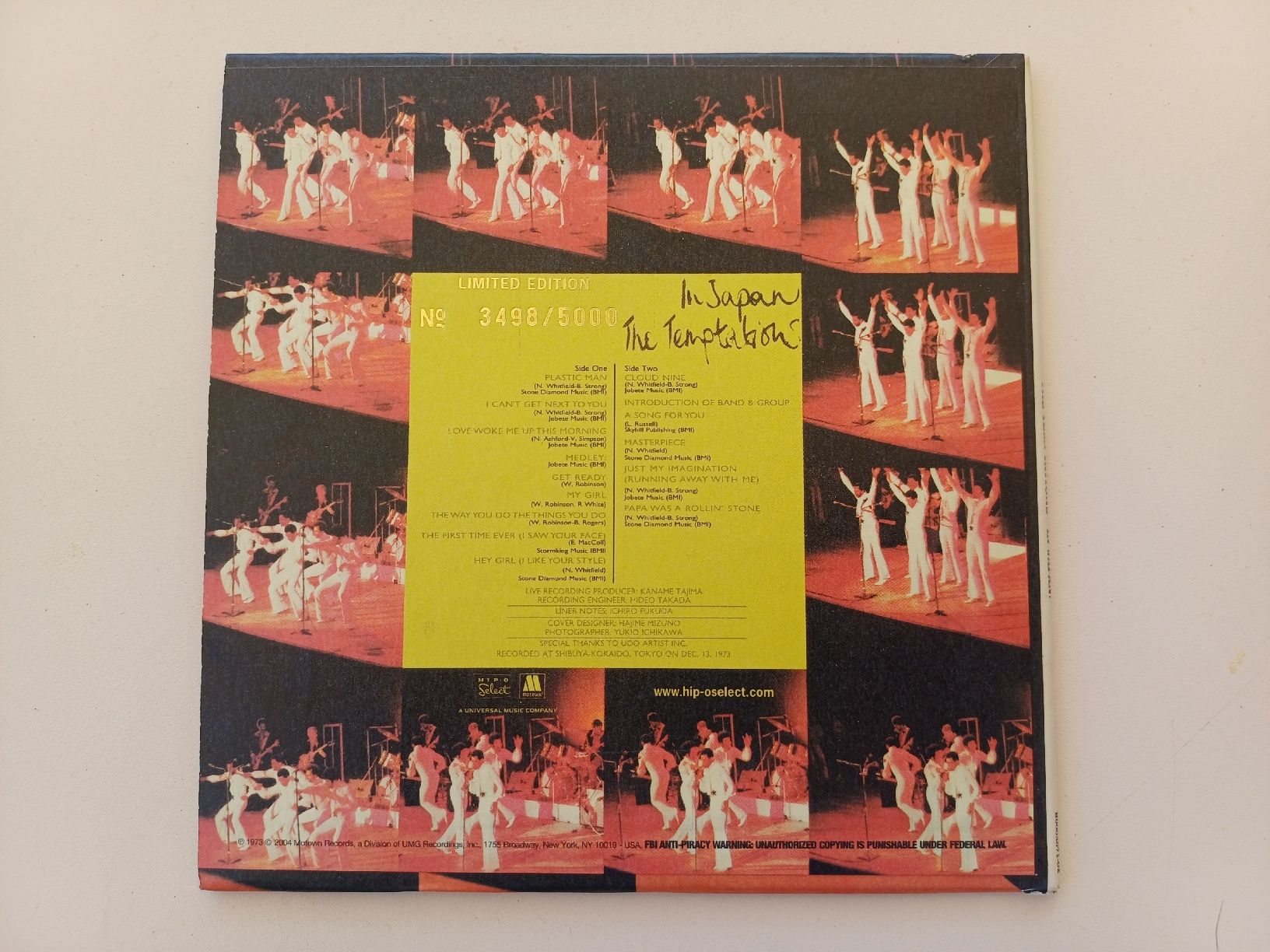 CD: The Temptations "Live in Japan" CD-Digi-Cardbox – Nuovo (secondo la descrizione) da Begnins venduto da Drastic-Sound 1