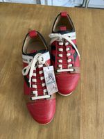 Sneaker Kamo-Gutsu Leder rot mehrfarbig neu mit Etikett