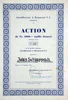 Ameublements A. Bernasconi SA, Bienne - 1946