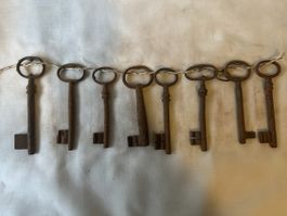 Antike Schlüssel, 8 Stk. - Vintage Deko 