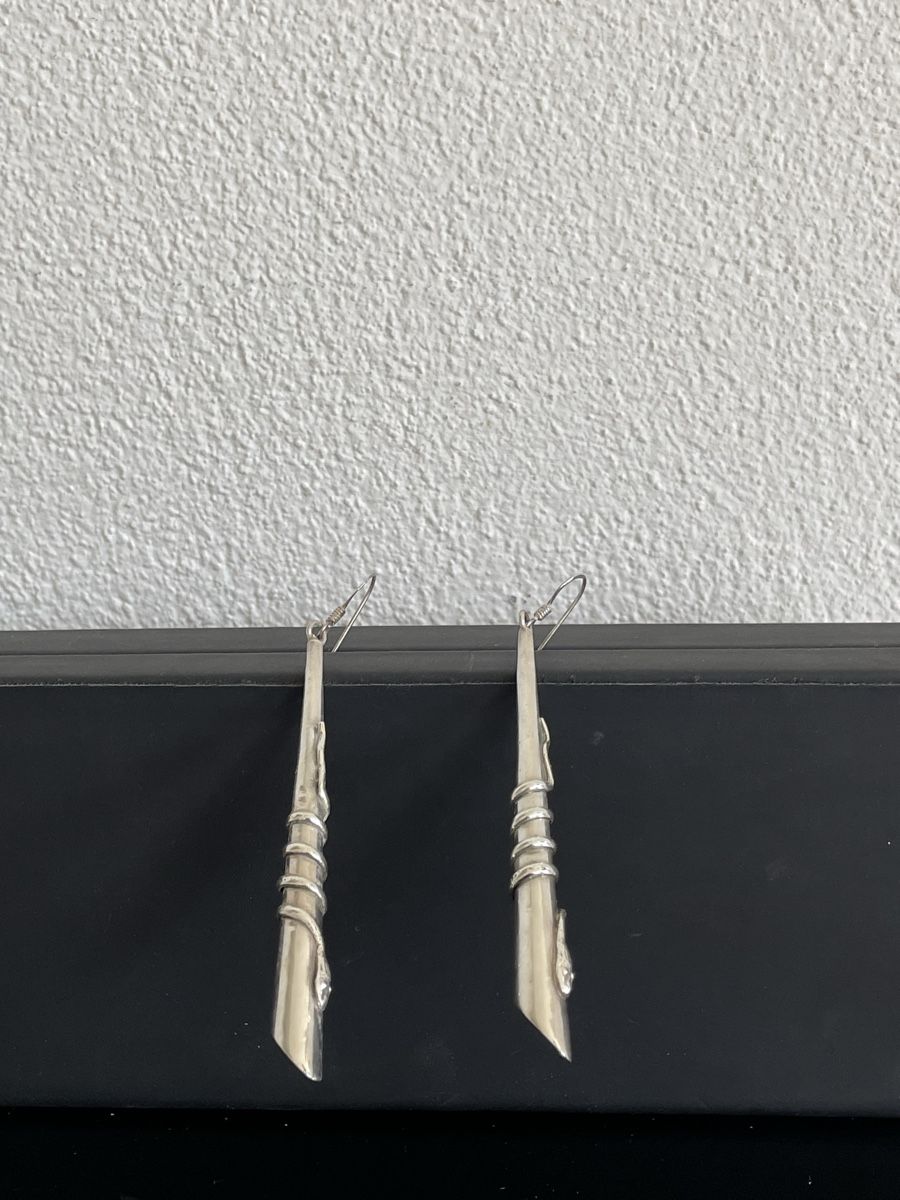 Ohrringe & -stecker: Silver 925 Earrings Snake Design – Gebraucht aus Richterswil von Prangins9 6