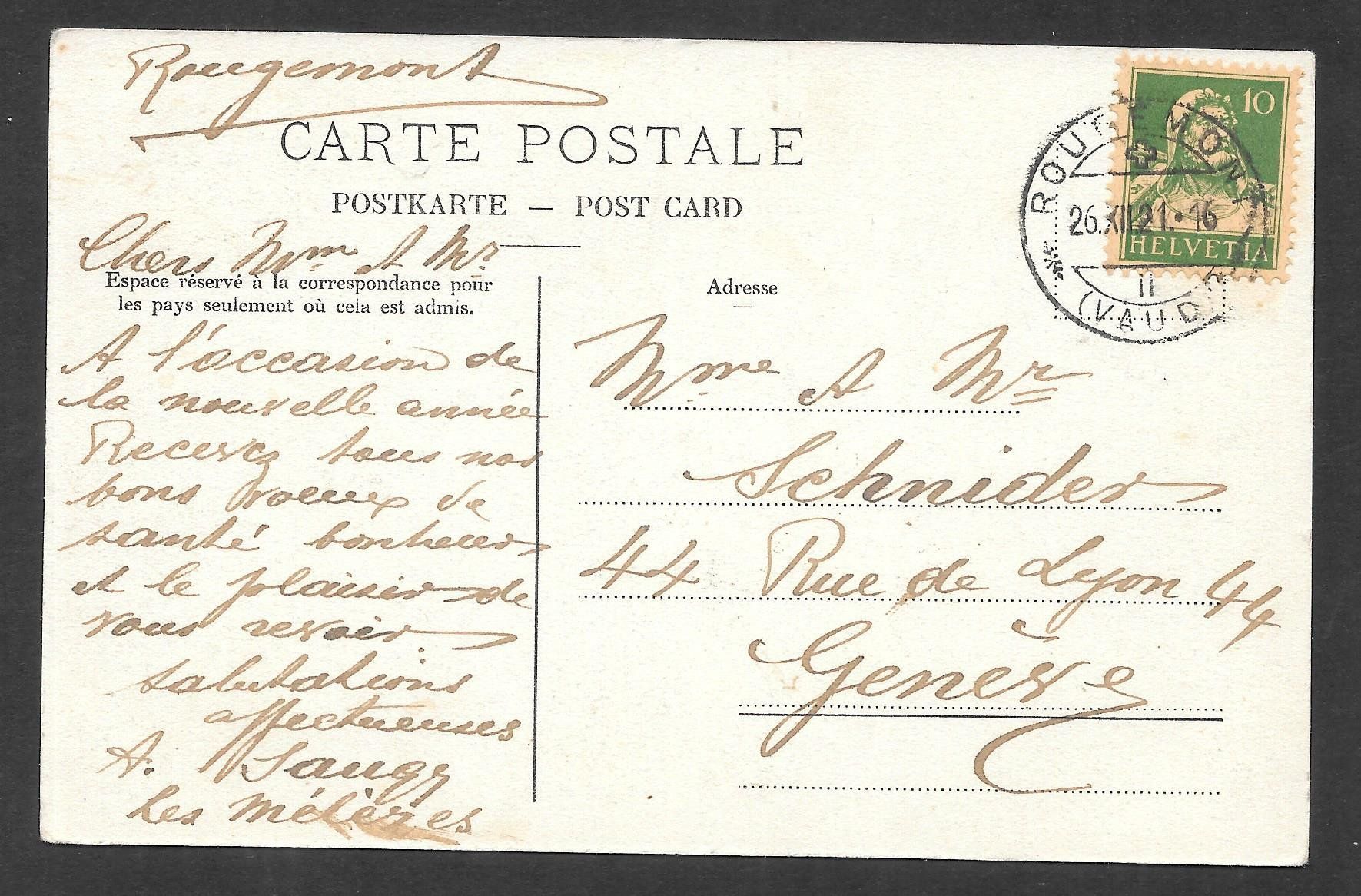 Cartes postales: Rougemont Vue générale – D'occasion à Olten par clotaldi 1