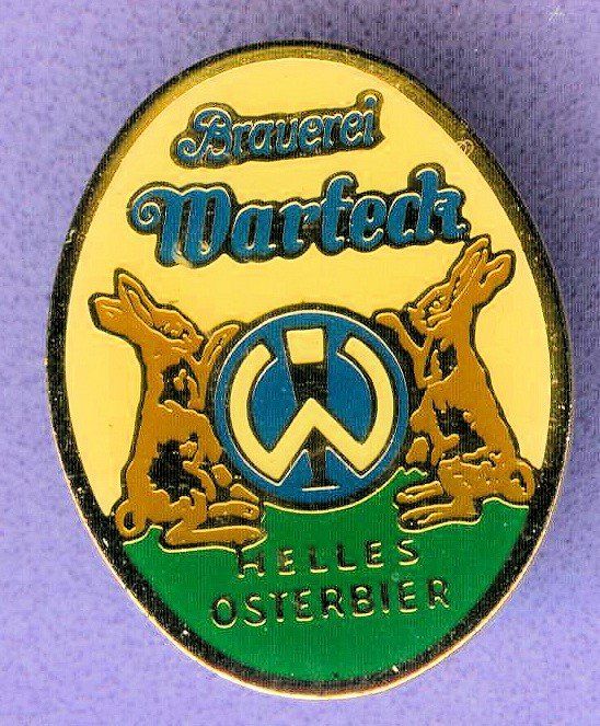 Plaketten & Abzeichen: Warteck Bier  OSTERBIER – Gebraucht aus Winterthur von Sammleroase