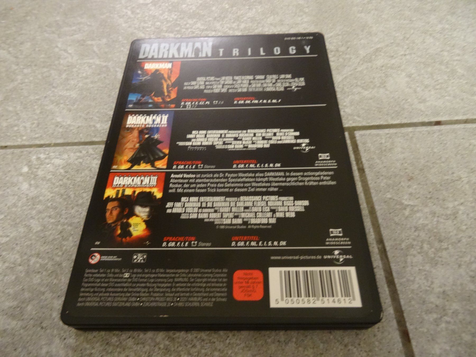 Alle DVDs: Darkman Trilogy Trilogie STEELBOOK DVD – Gebraucht aus Olten von Disc-Verkauf 2