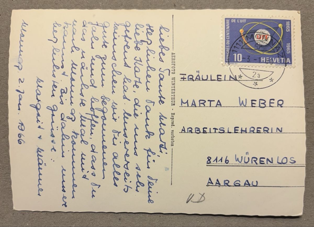 Cartoline postali: Flugaufnahme Monnaz – Usato da Luzern venduto da Balbel 1