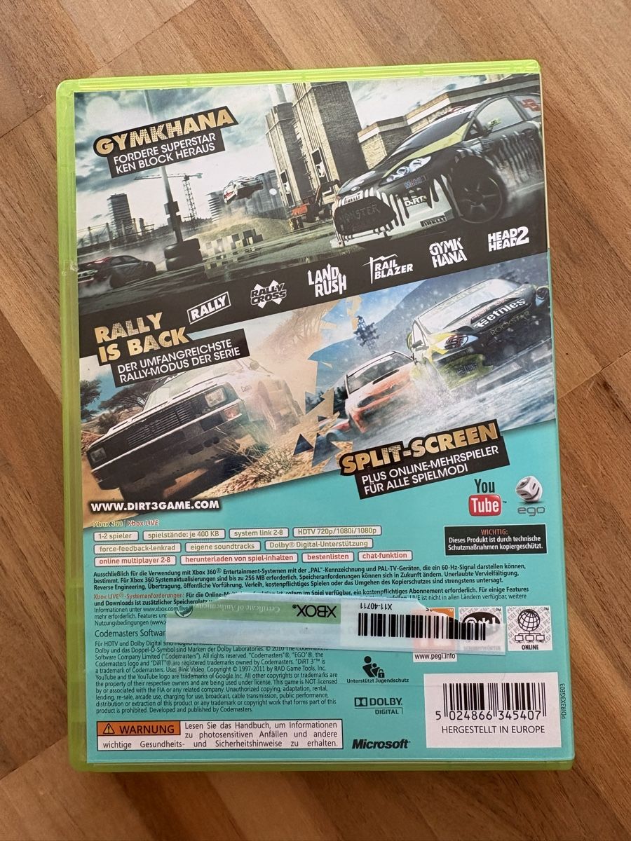 Giochi: Spiel Xbox 360 Dirt 3 – Usato da Zürich venduto da chemostat 1