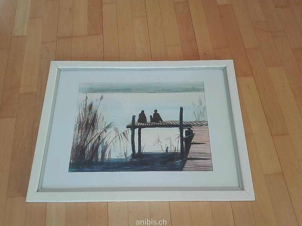 Gemälde: Acryl auf Papier, signiert, 1999 – Gebraucht aus Zürich von axolottchen 4