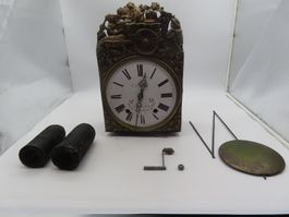 Antike französische Comtoise-Uhr