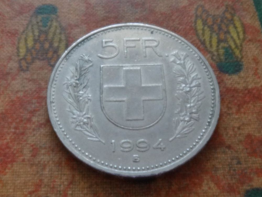 Toutes les monnaies: 5 Fr. 1994 – D'occasion à Romanel-sur-Lausanne par Swift13