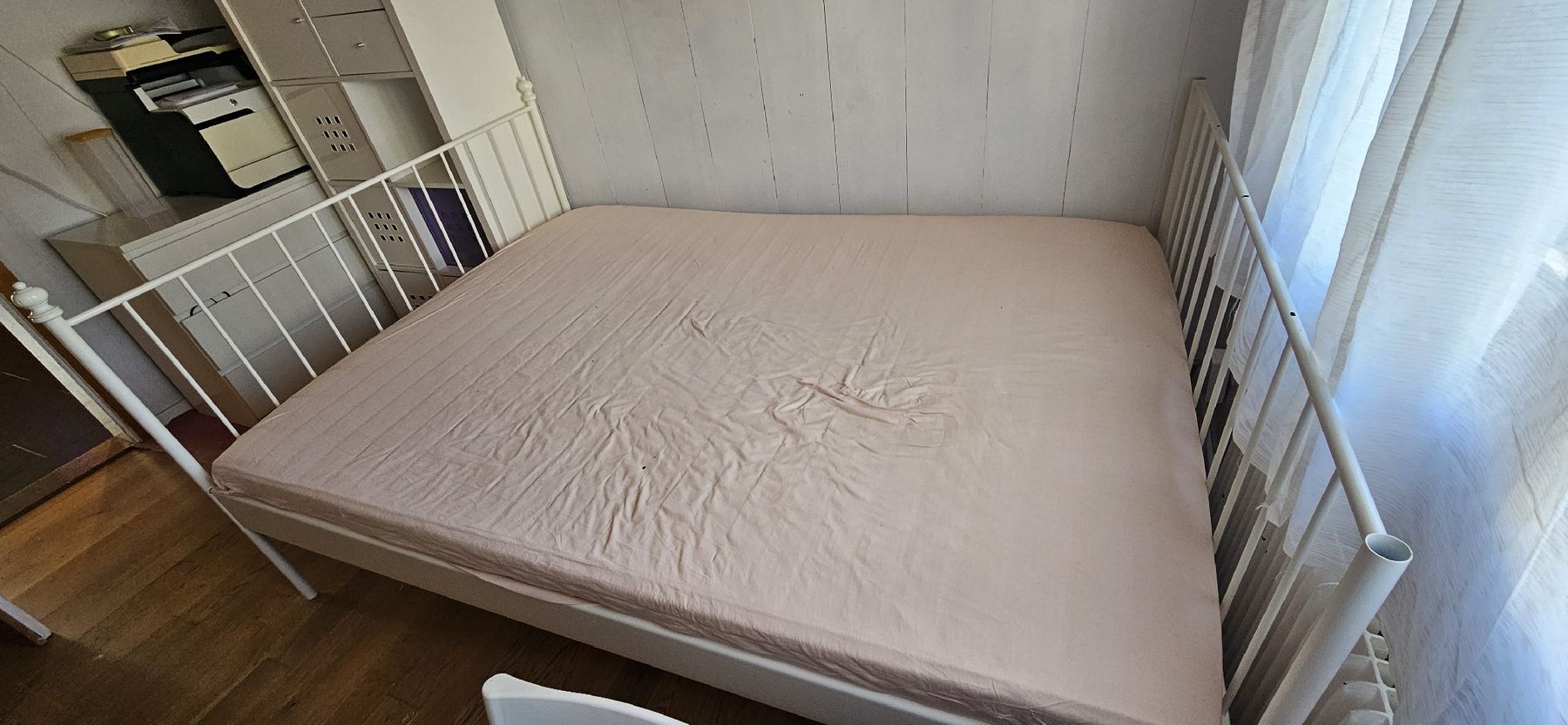 Letti: Metal bed frame white ,1,40  acceptable condition, – Usato da Rheineck venduto da ama_h57c 3
