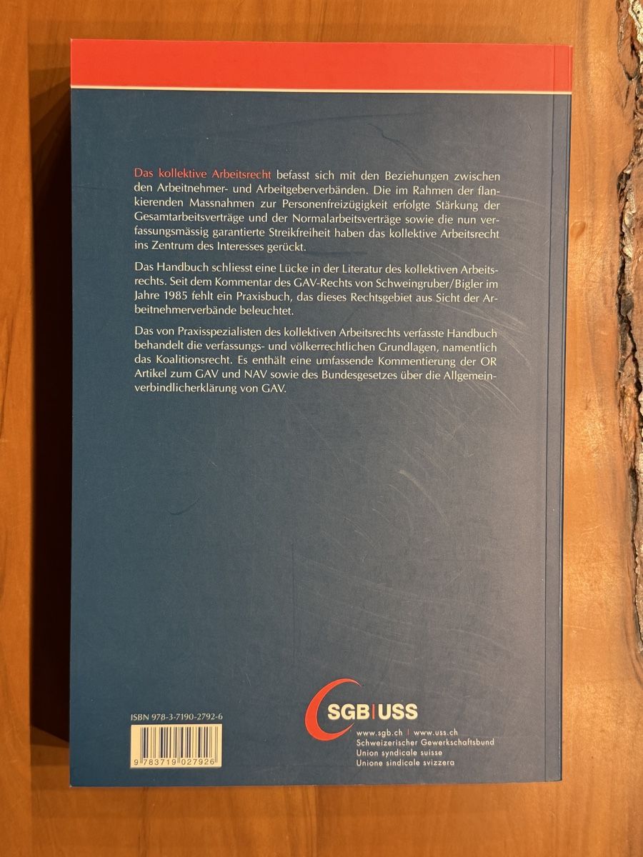 Libri: Handbuch zum kollektiven Arbeitsrecht – Usato da Volketswil venduto da doughboy 2