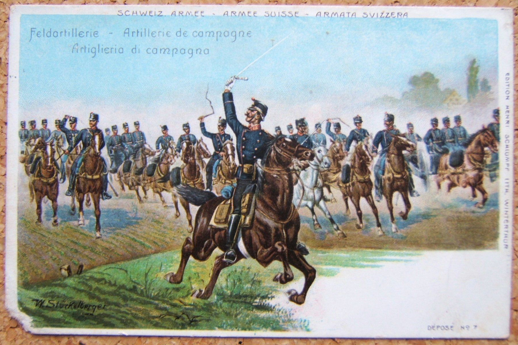 Cartoline postali: SCHLUMPF-LITHO FELDARTILLERIE SCHWEIZER ARMEE – Nuovo (secondo la descrizione) da Brunnen venduto da Nonne04