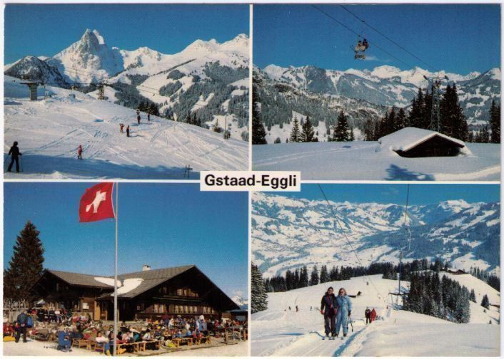 Ansichtskarten: Gstaad + 4 Bild AK Eggli – Gebraucht aus Binningen von Mountainrider