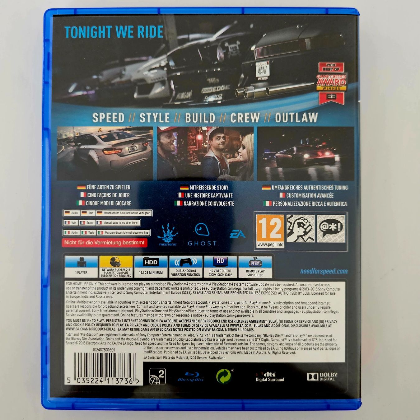 Sony Giochi: Need for Speed (PS4) – Usato da Holziken venduto da Miglioregamesnmore 1