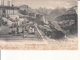Schynige Platte 1902 mit Stempel "Bestellt vom Postamte 57"
