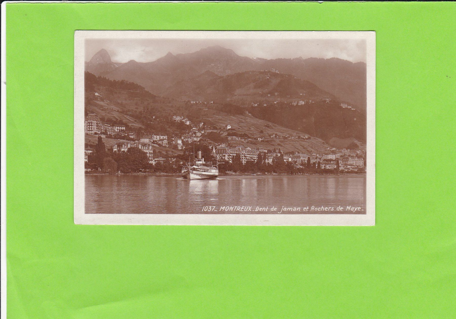 Cartoline postali: Montreux-Raddampfer – Usato da St. Peterzell venduto da neckertal