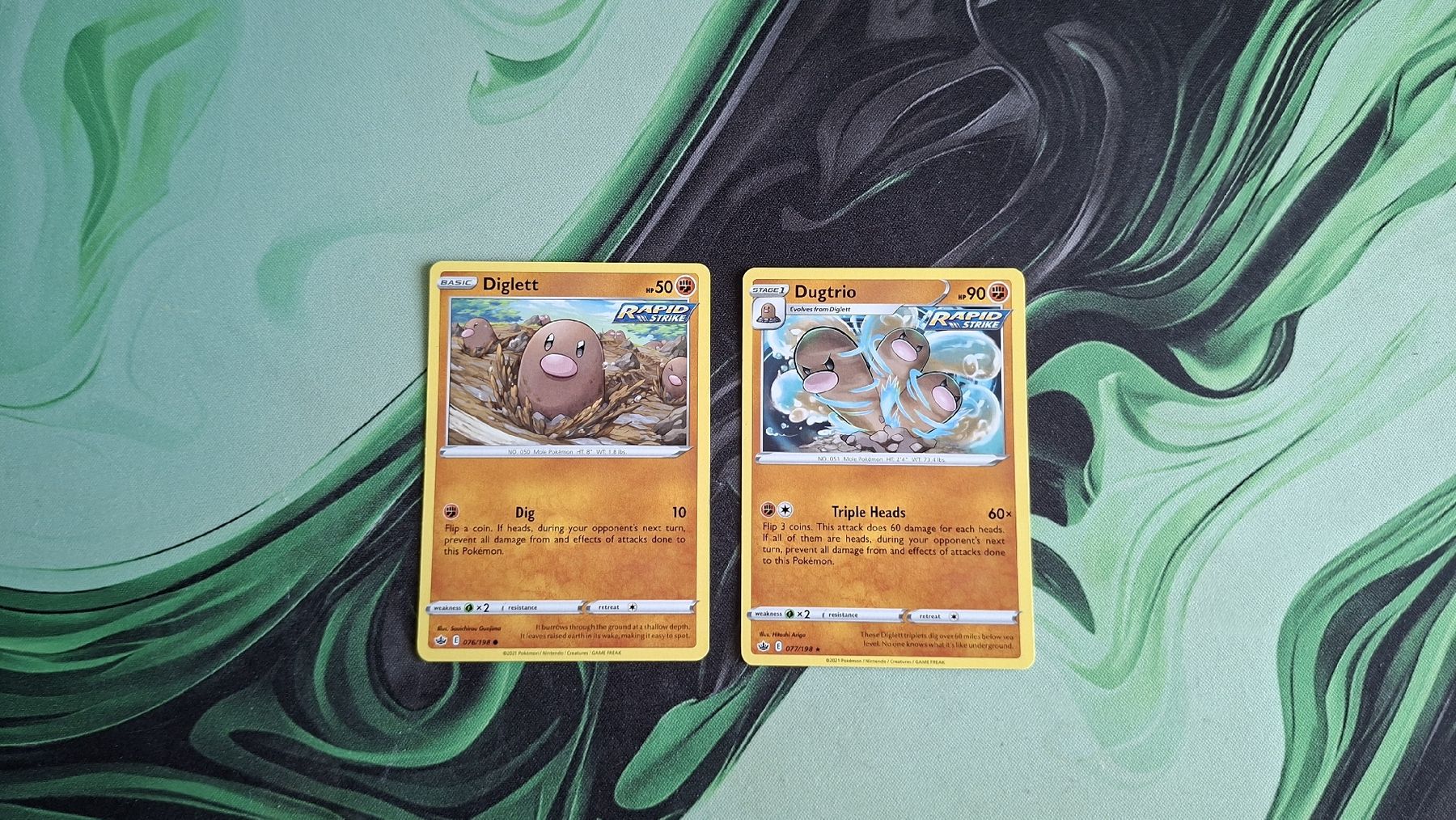 Pokémon Sammelbilder & Trading cards: Diglett+Dugtrio full evolution line Pokémon Karten  – Neu (gemäss Beschreibung) aus Hombrechtikon von cri_97xr