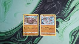 Diglett+Dugtrio full evolution line Pokémon Karten 