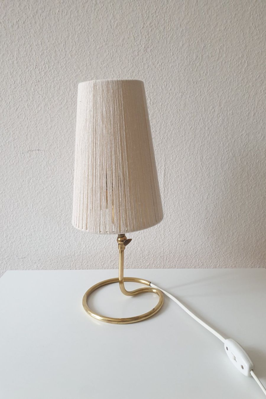 Lampade: Vintage mid-century Tischleuchte Messing, restauriert – Usato da Zürich venduto da reciclista