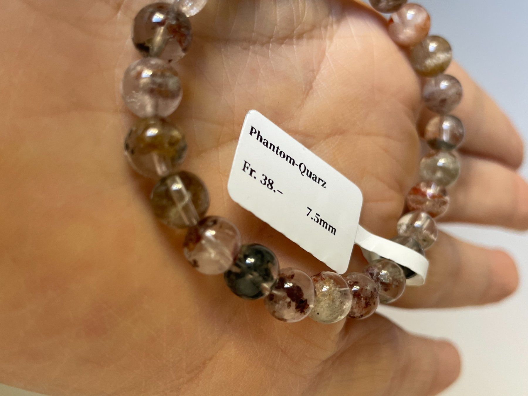 Bracciali & Braccialetti: 100 % natürlich Phantomquarz Armband – Nuovo e nell'imballaggio originale da Schiers venduto da sisikristall 2