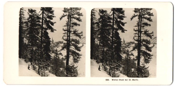 Photos & affiches: Stereo-Fotografie St. Moritz, Winter Wal – D'occasion à Berlin par bartko-reher