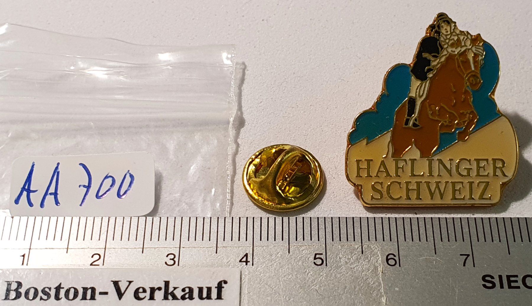 Placchette & Badge: AA700 - Pin Pferd Rasse Haflinger Schweiz – Usato da Reinach BL venduto da Boston-Verkauf 1