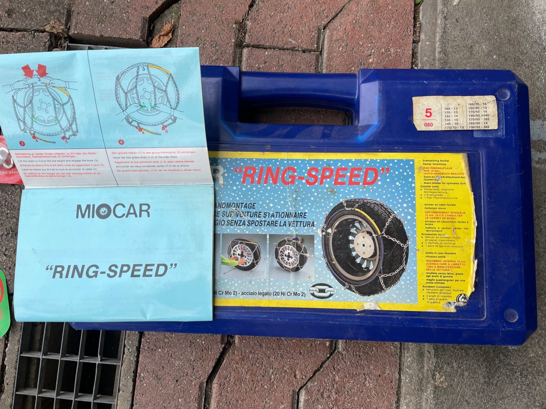 Catene da neve: Schneeketten "Ring-Speed" MIOCAR, Originalverpackt – Usato da Derendingen venduto da Cbbeat
