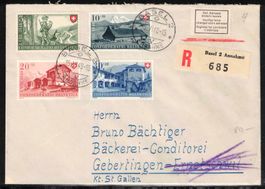 1948 Pro Patria Serie auf FDC "15.VI.48"