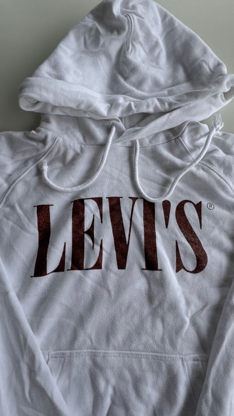 Levi's Maglioni & Felpe: Levi's Kapuzenpullover weiss Grösse XS – Usato da Berneck venduto da lif_j9wl 1