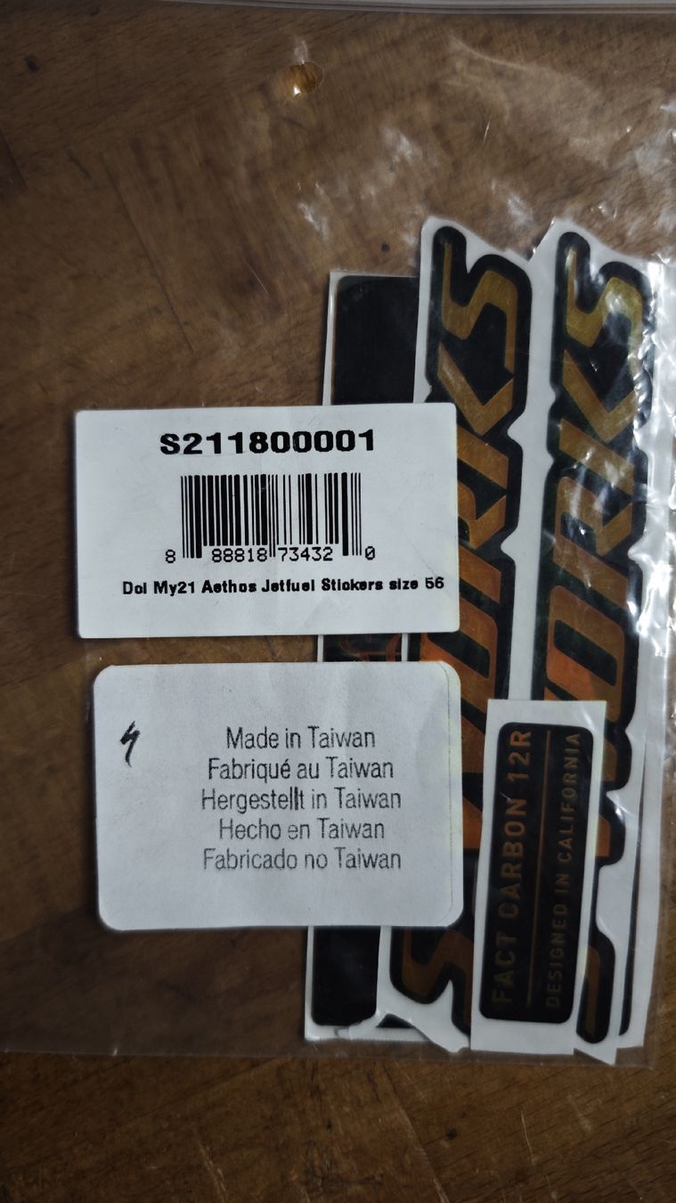 Aufkleber: Sworks aethos RTP stickers original  – Neu und originalverpackt aus Crésuz von Peyou80 1