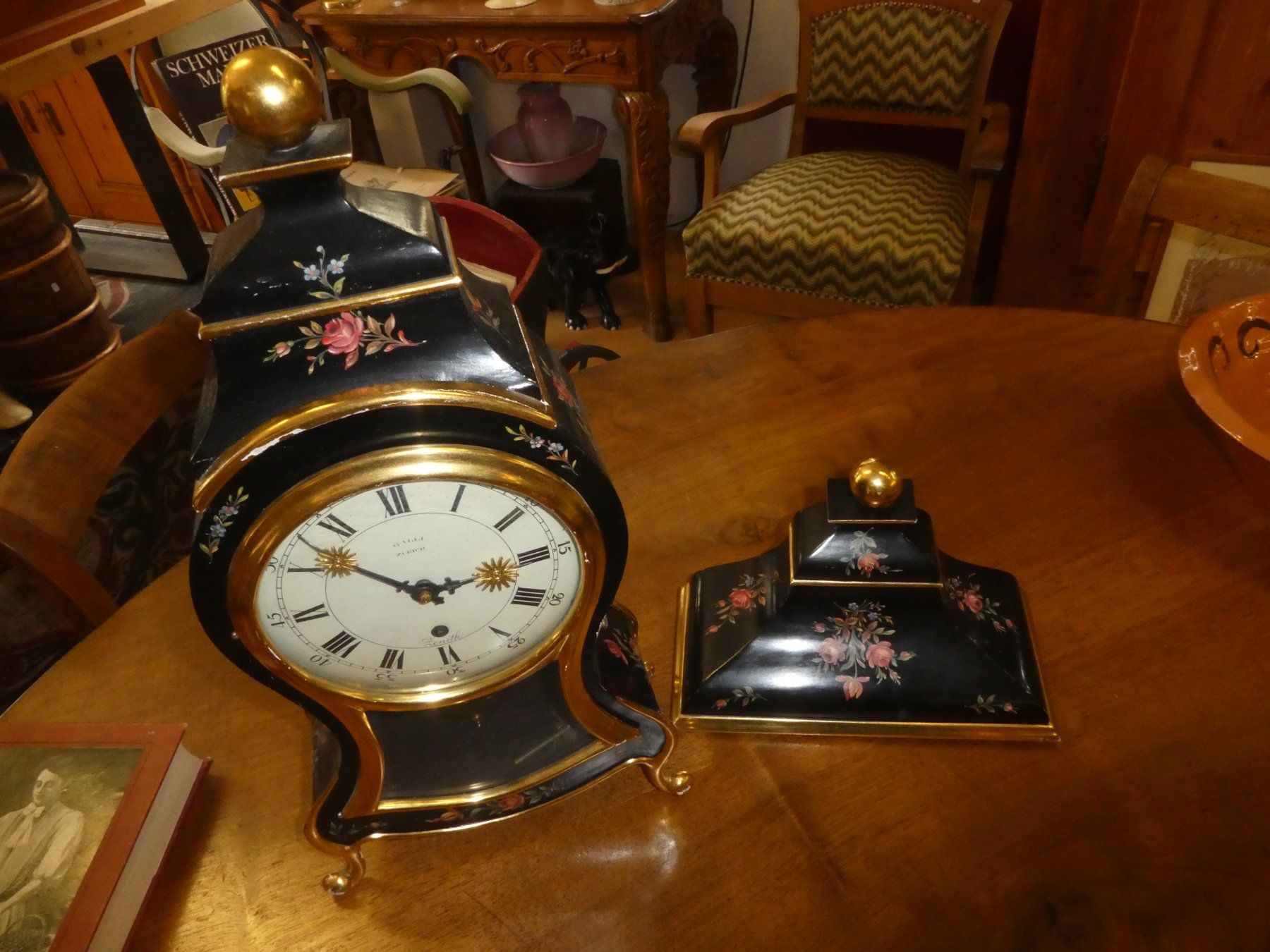 Zenith Orologi da terra & Orologi da parete: Tischuhr Penduele Zenith mit Sockel – Usato da Chur venduto da Diversico2010