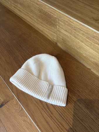 Burberry Kaschmir Mütze / Beanie – 100% Cashmere – Creme