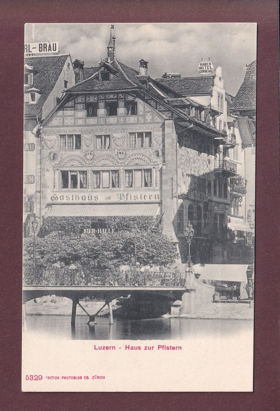 Ansichtskarten: LUZERN - Haus zur Pfistern – Gebraucht aus Pully von nicecards