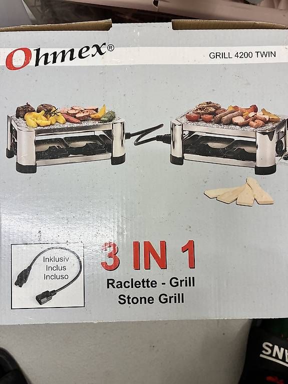 Küchengeräte: Ohmex Raclette Grill 3 in 1 – Gebraucht aus Kefikon ZH von 75T