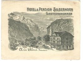 Lauterbrunnen, Hotel Silberhorn, Werbekarte,