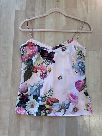 Ted Baker Träger Top Cami Blumen Rosa S