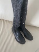 MOST WANTED - ZARA Stiefel mit Perlen, grau/nero, 37