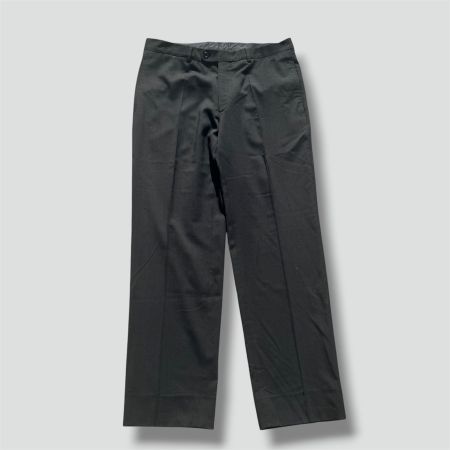 Massimo Dutti vintage black wool dress pants Anzugshose herr