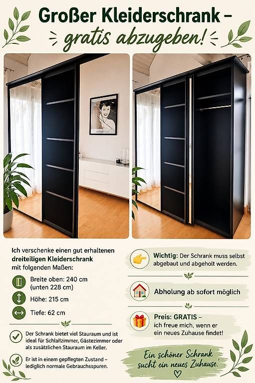 Armoires: Schrank dreiteilig – D'occasion à Bassersdorf par Moshky1219