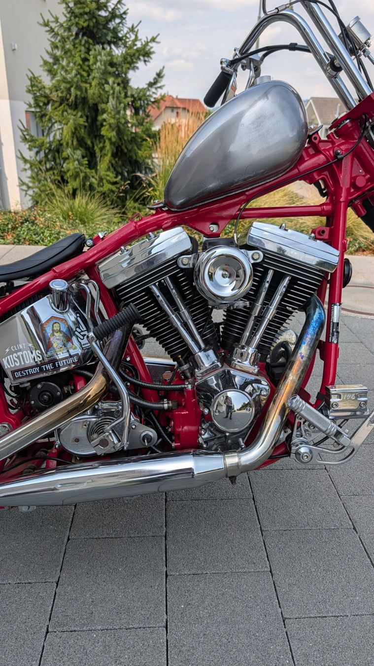Harley-Davidson Chopper: Harley-Davidson FXST Softail Oldschool Longfork Chopper – Gebraucht aus Mauensee von Nd0 2