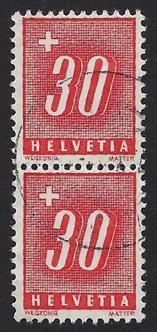 Tutti i francobolli: 1938 Ziffer/Kreuz – Usato da Luzern venduto da Einh0rn 5