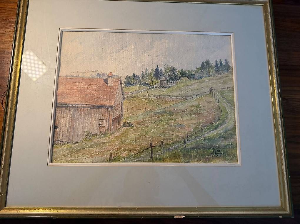 Gemälde: Aquarellgemälde von R.Spitz 1978 – Gebraucht aus Freienbach von Helmiti