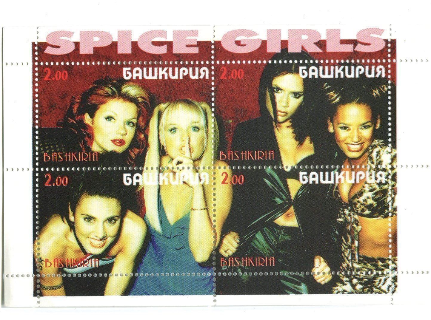 Alle Briefmarken: Block "Spice Girls". Baschkortostan. – Neu und originalverpackt aus Basel von Butsch5