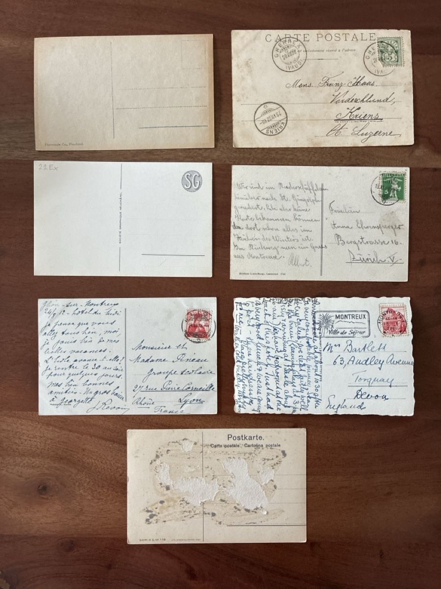 Cartoline postali: 15 Ansichtskarten Schweiz von Montreux VD  – Usato da Oftringen venduto da Cla.vD.74 3